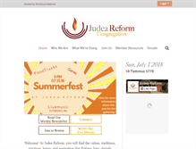 Tablet Screenshot of judeareform.org